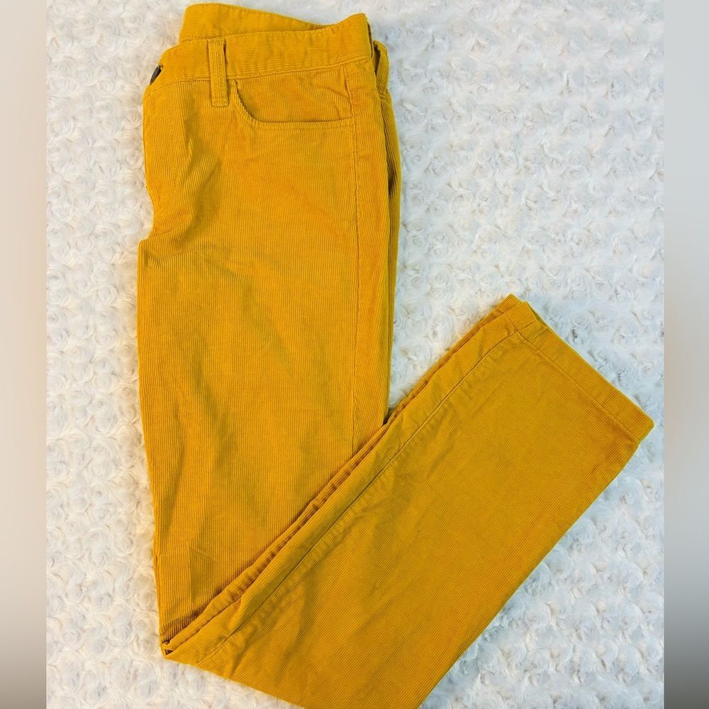 J.Crew Mustard Matchstick Corduroys